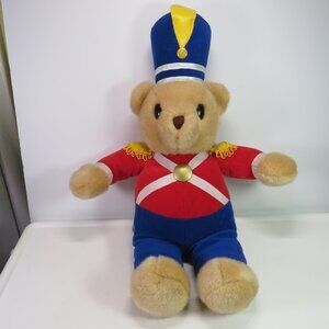 toy soldier teddy bear Golden Bear company Christmas plush 20" tall